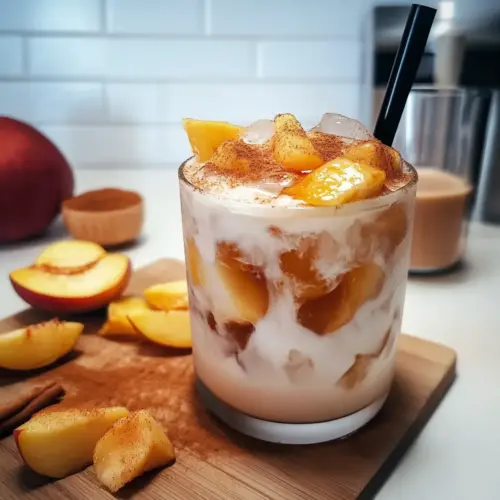 Peach Cobbler Chai Latte
