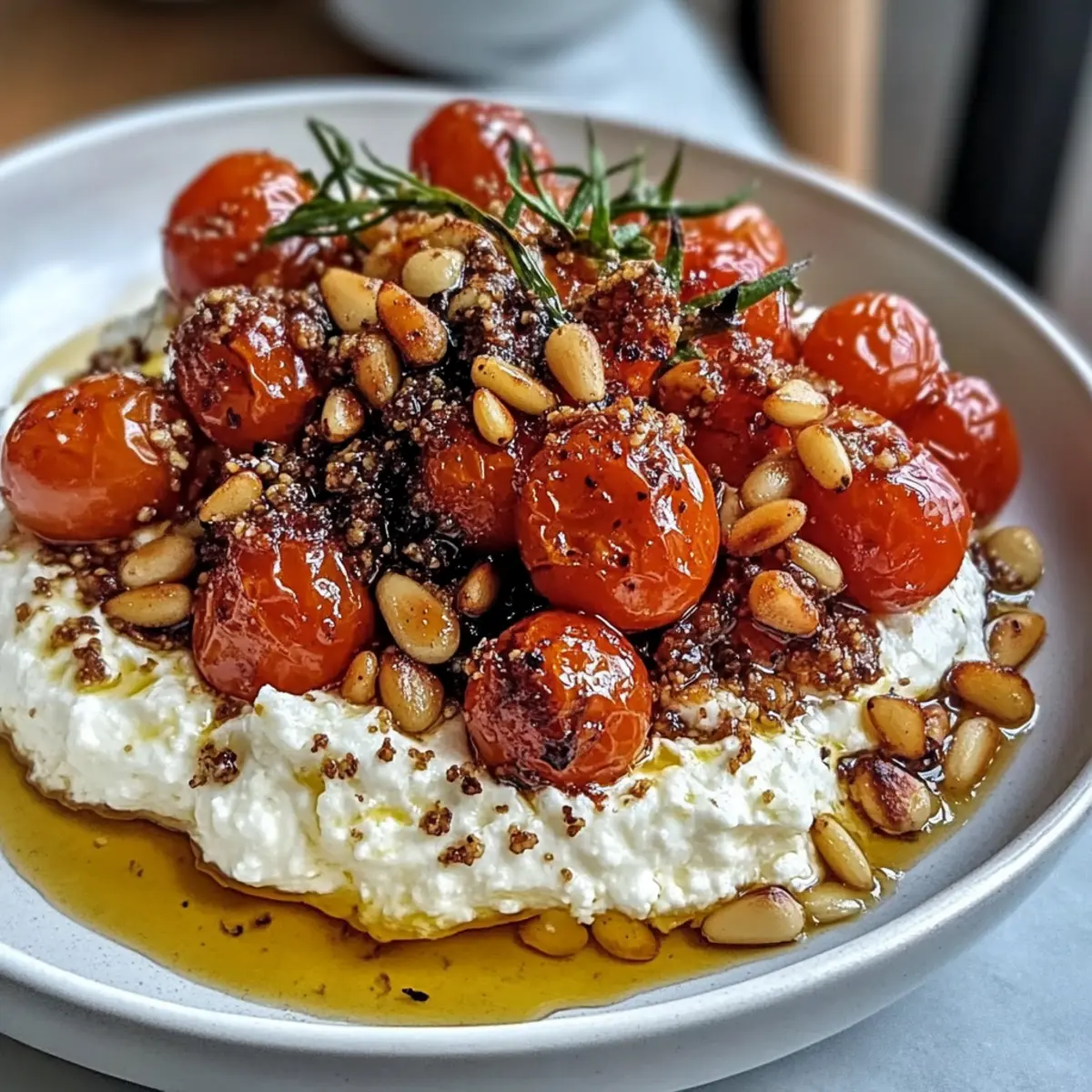 Creamy Whipped Feta with Za’atar Tomatoes