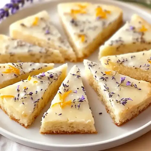 Lavender Shortbread Wedges