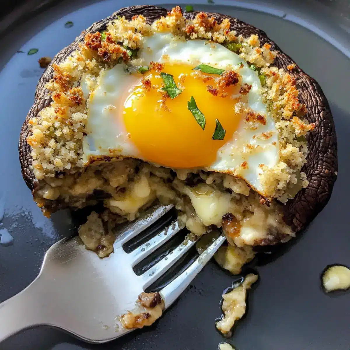 Breakfast Stuffed Mushrooms