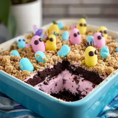 No Bake Easter Dirt Cake Casserole