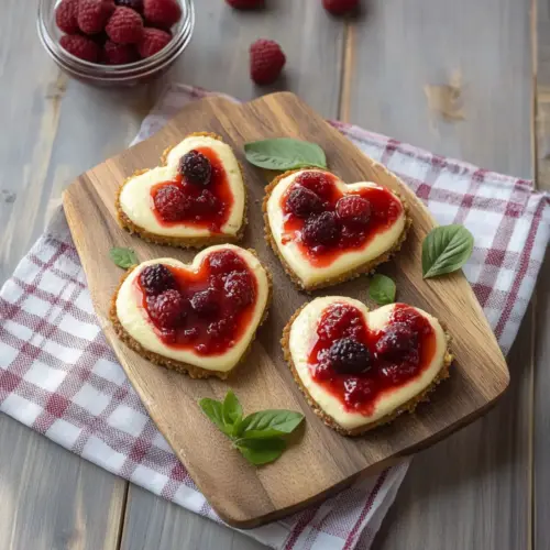 Mini Heart-Shaped Pizzas