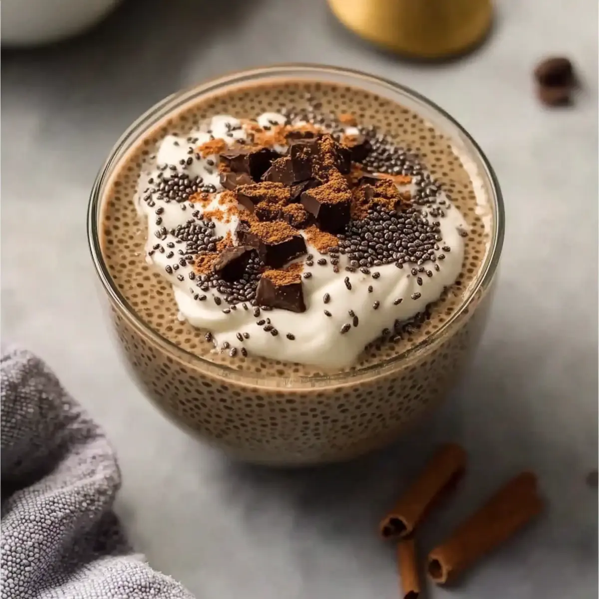 Homemade Coffee Chia Seed Pudding