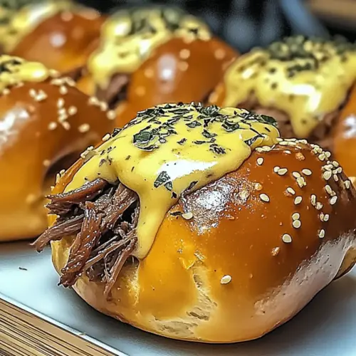Brisket & Beer Cheese Pretzel Bombs