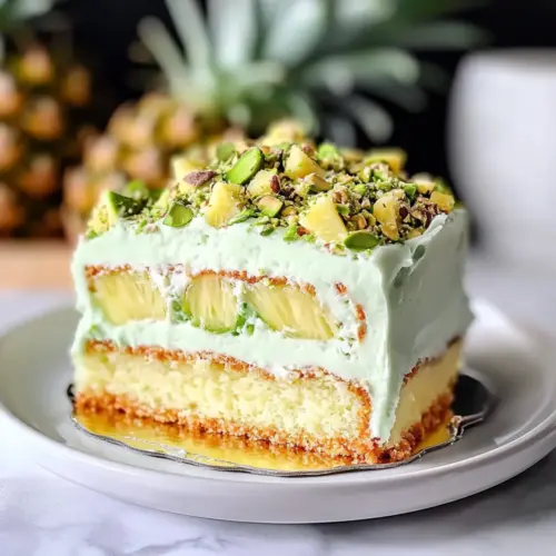 Pistachio Pineapple Cake