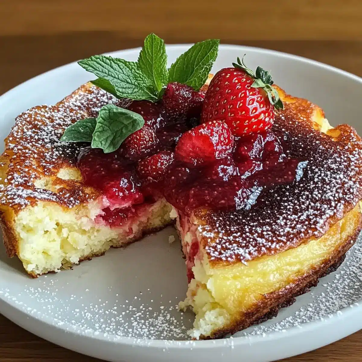 Fluffy Lemon Ricotta Dutch Baby Pancake