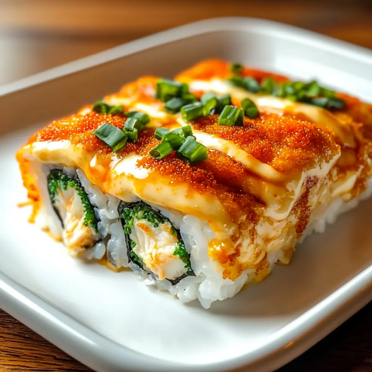 Sushi Bake with Crab and Furikake