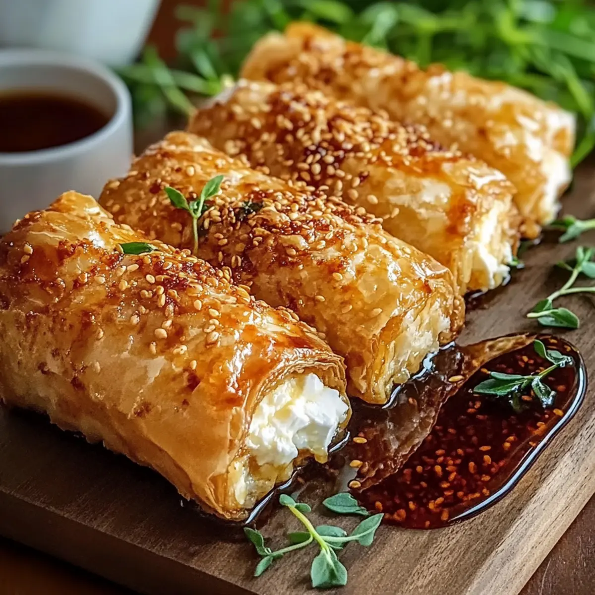 Crispy Oven-Fried Feta Rolls
