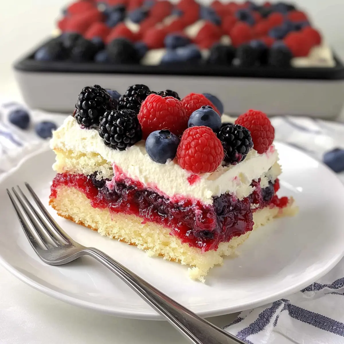 Berry Chantilly Sheet Cake