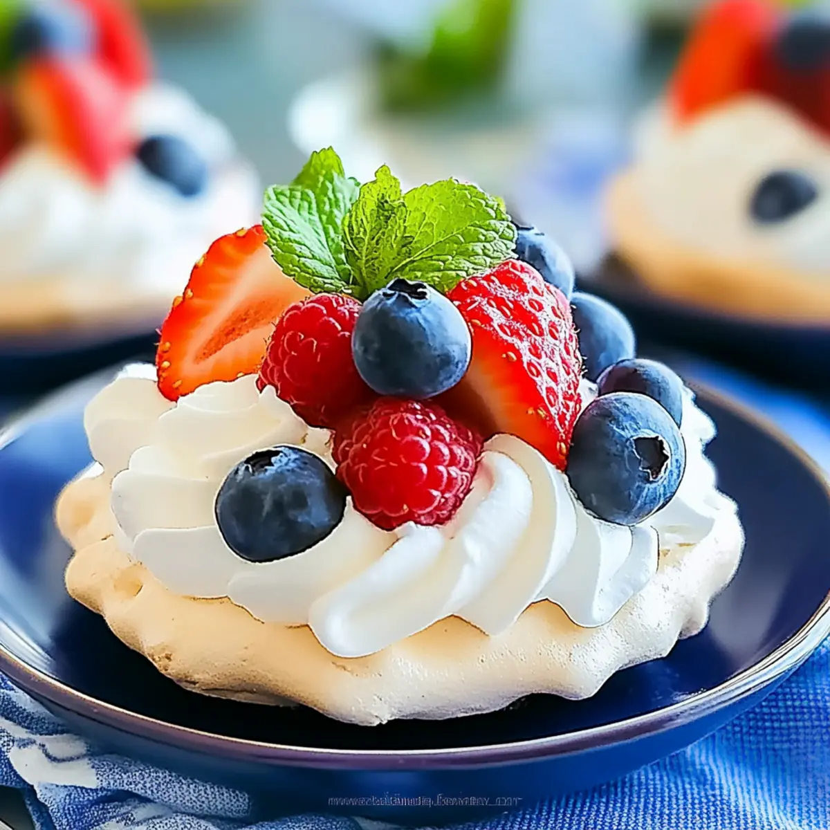 Mini Patriotic Pavlovas