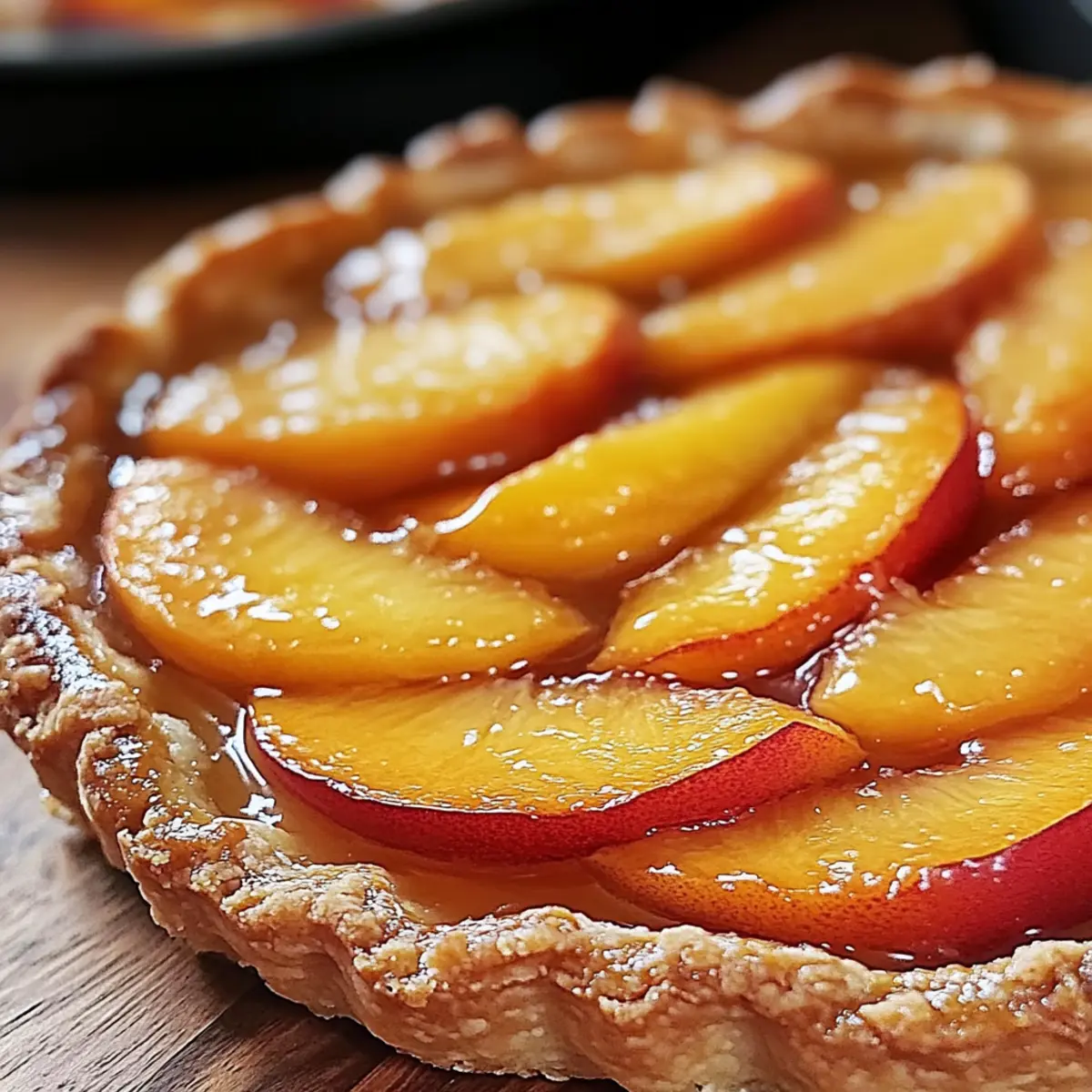 Rustic Peach Tart