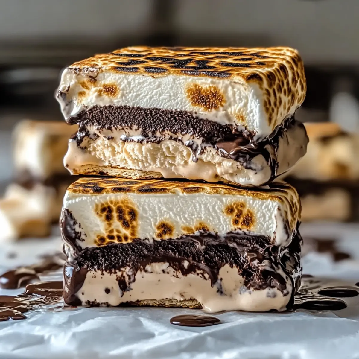 Toasted S’mores Ice Cream Sandwiches