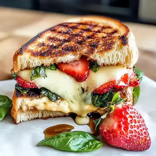 Strawberry Balsamic Brie Grilled Cheese