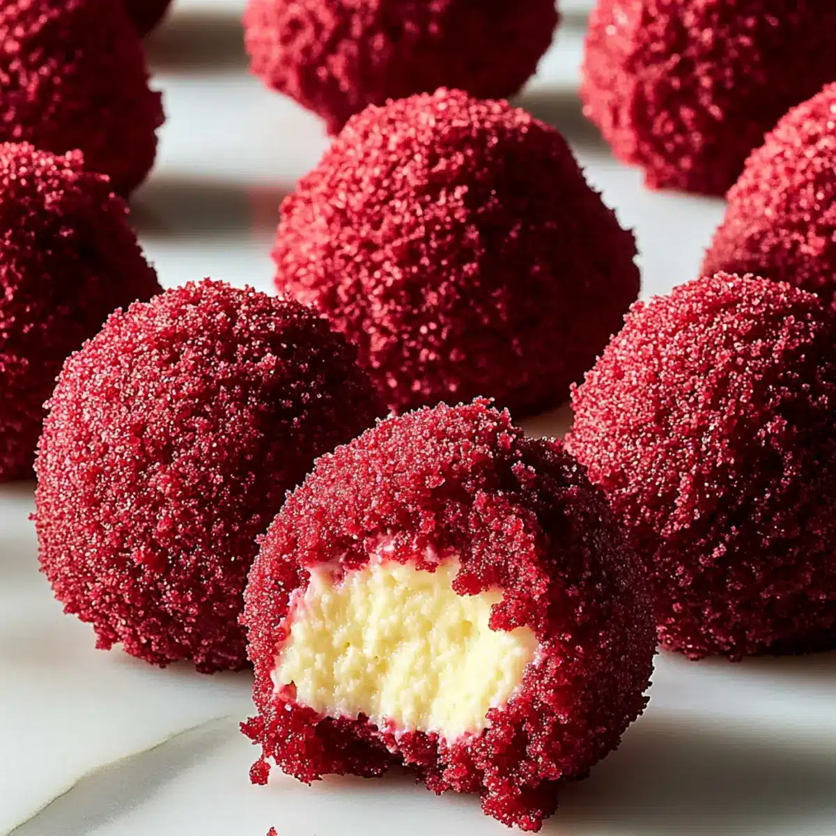 Red Velvet Cheesecake Bites