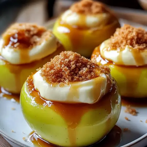 Cheesecake-Stuffed Apples Delight