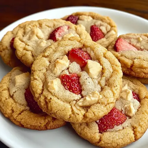 Strawberry Lemonade Cookies with Fresh Fruit