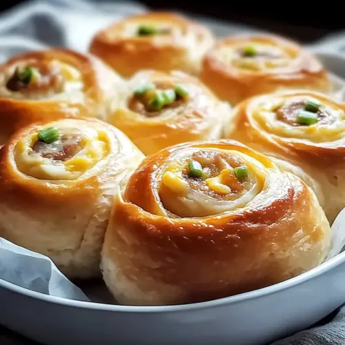 Breakfast Rolls with Eggs and Turkey Sausage