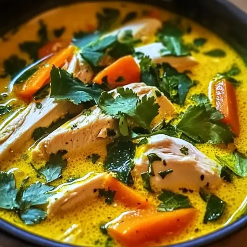 Nourishing Coconut Turmeric Chicken Soup