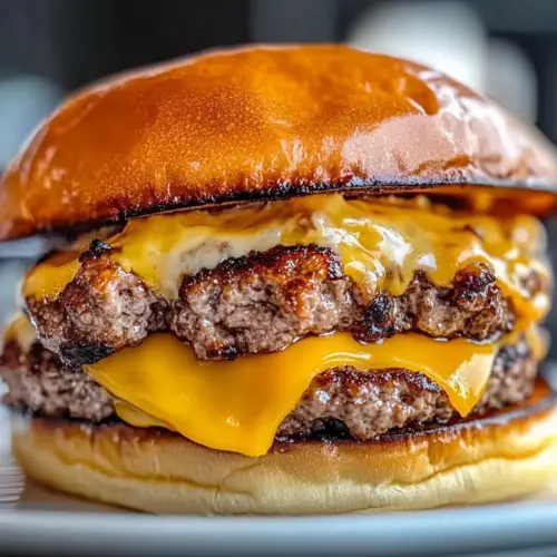Crispy Diner-Style Double Cheeseburger