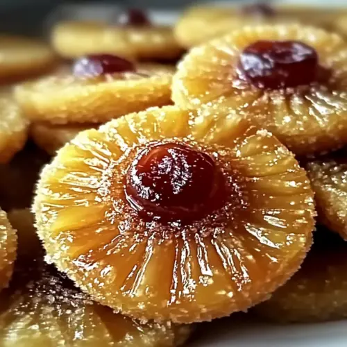 Mini Pineapple Upside Down Sugar Cookies