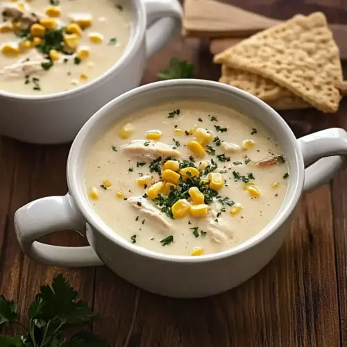 Creamy Corn Soup with Chicken