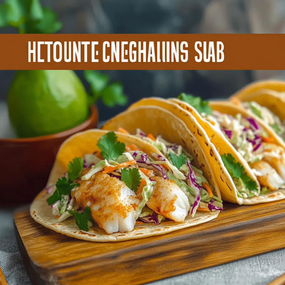 Asian Baked Cod Tacos With Sesame Ginger Slaw