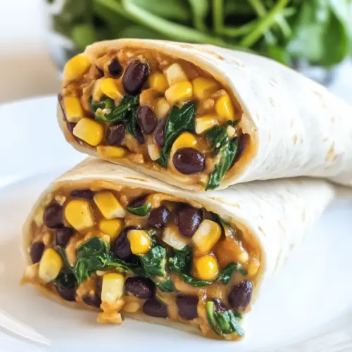 Black Bean and Spinach Burritos