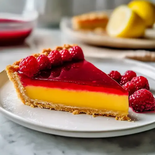 Classic Lemon Raspberry Tart