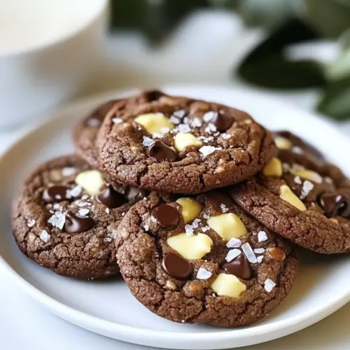 Crispy Double Chocolate Chip Espresso Cookies
