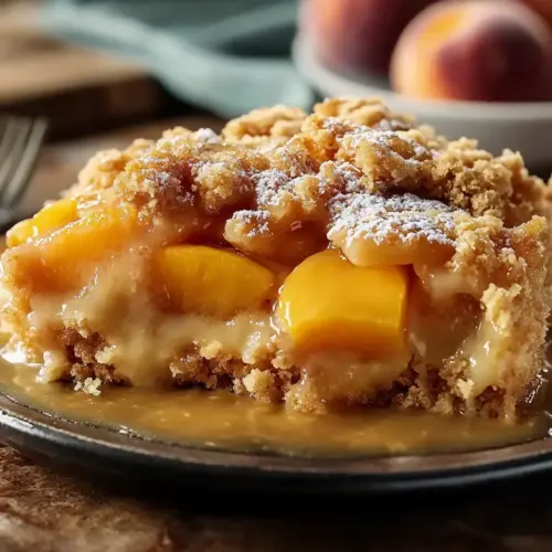 Peach Cobbler Dump Cake
