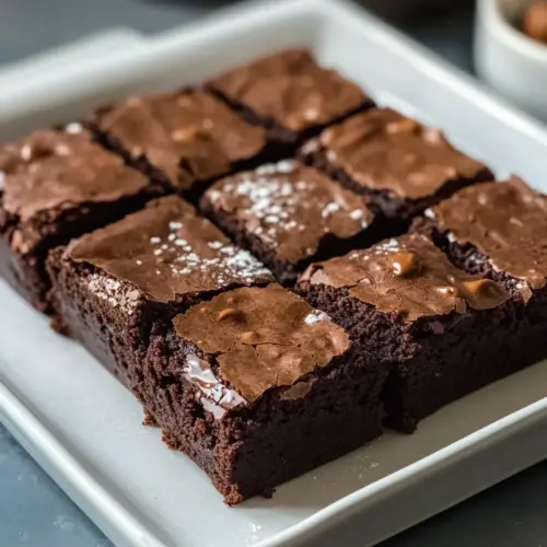 Fudgy Dark Chocolate Zucchini Brownies