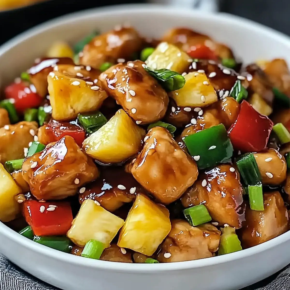 Healthy Pineapple Teriyaki Chicken