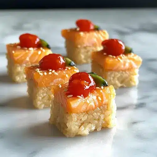 Crispy Rice Bites with Spicy Salmon