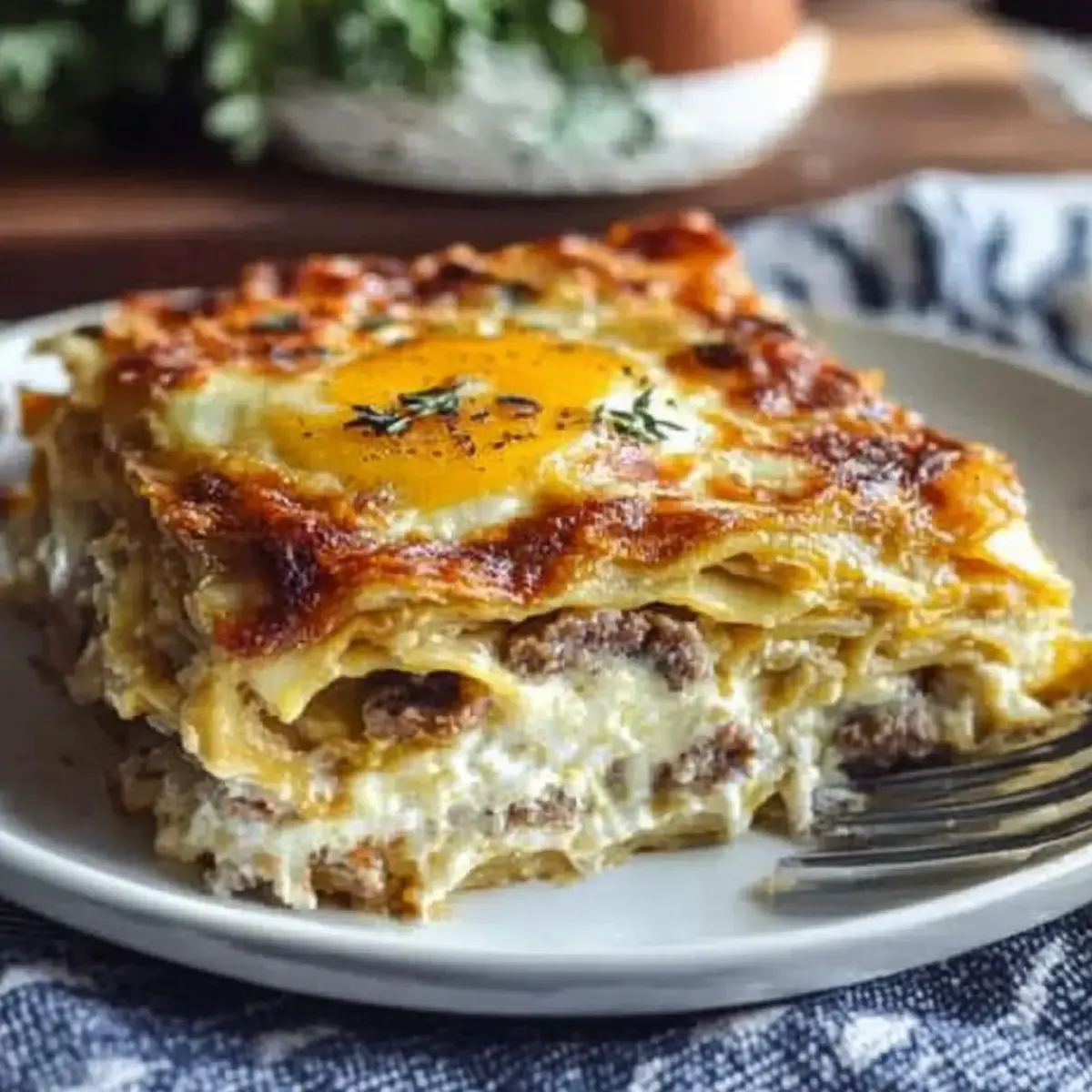 Savory Breakfast Lasagna