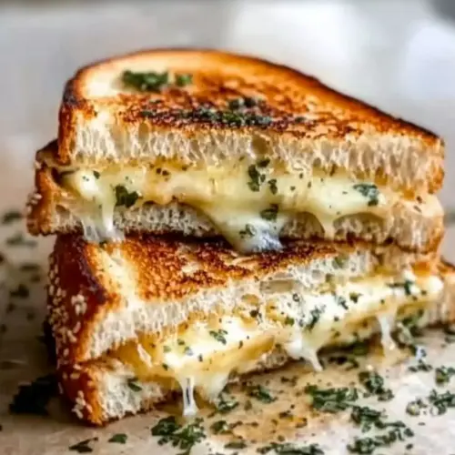 Garlic Bread Grilled Cheese