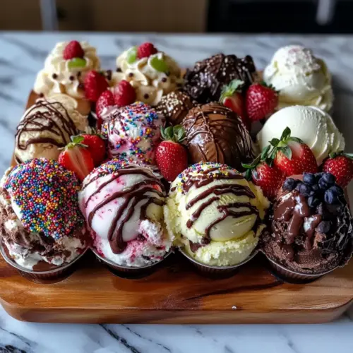 Delicious Ice Cream Sundae Board