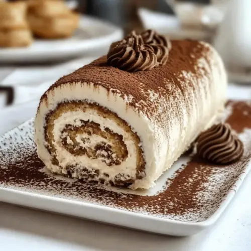 No-Bake Vanilla Tiramisu Roll
