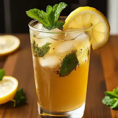 Crispy Mint Lemon Verbena Iced Tea