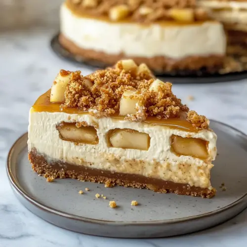 Apple Crumble Cheesecake