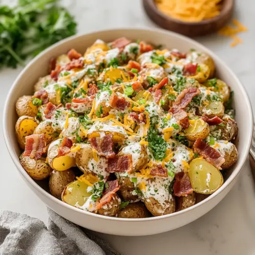 Loaded Crispy Potato Salad