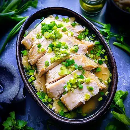 Ginger Scallion Poached Chicken