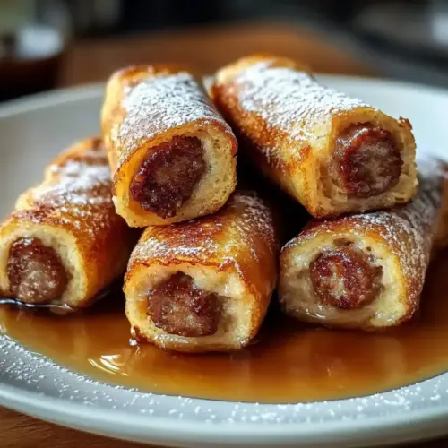 Sausage French Toast Roll-Ups