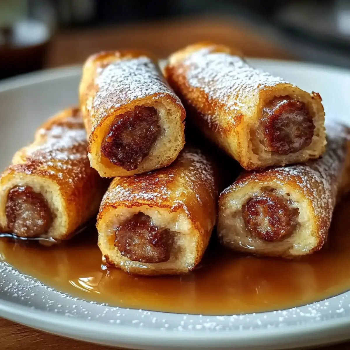 Sausage French Toast Roll-Ups