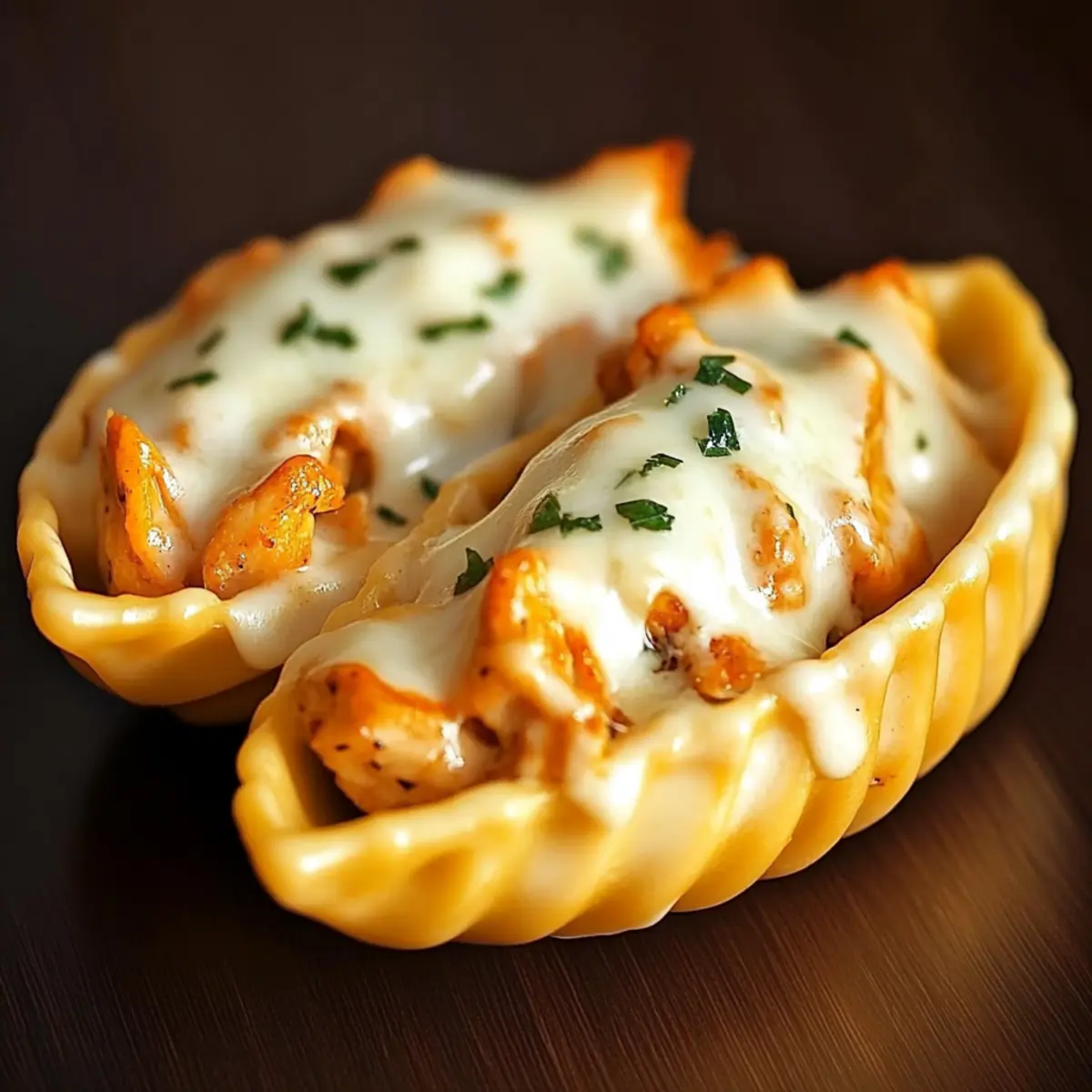 Creamy Mozzarella Garlic Butter Chicken Bowties