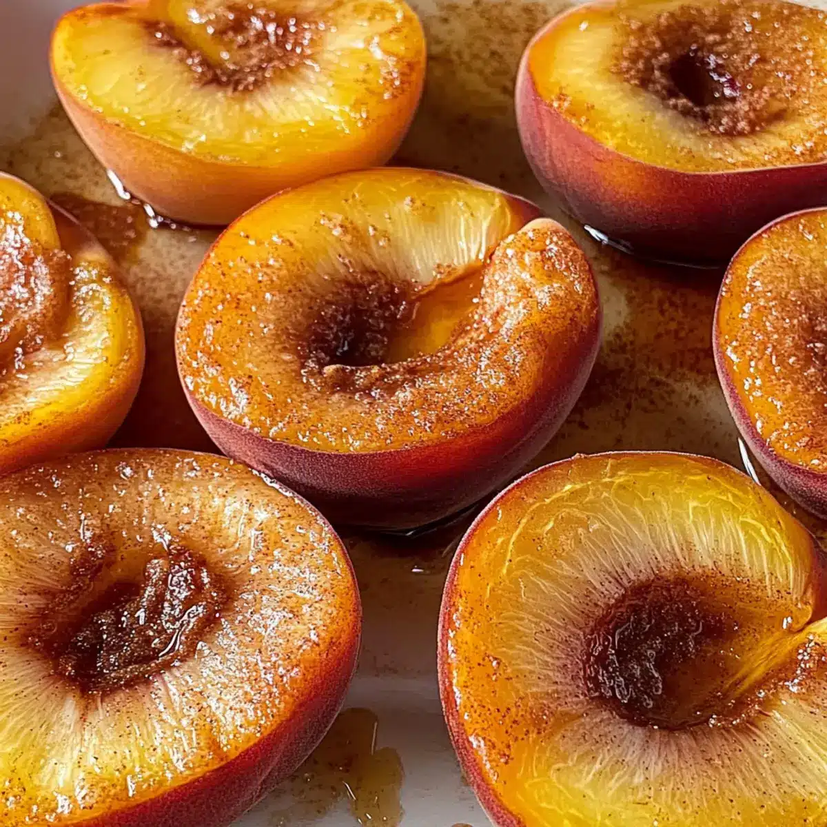 Baked Peaches with Cinnamon