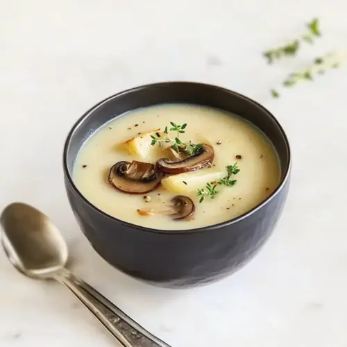 Roasted Garlic & Creamy Potato Soup