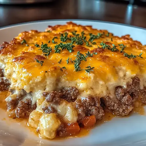 Cheddar Bay Hamburger Casserole