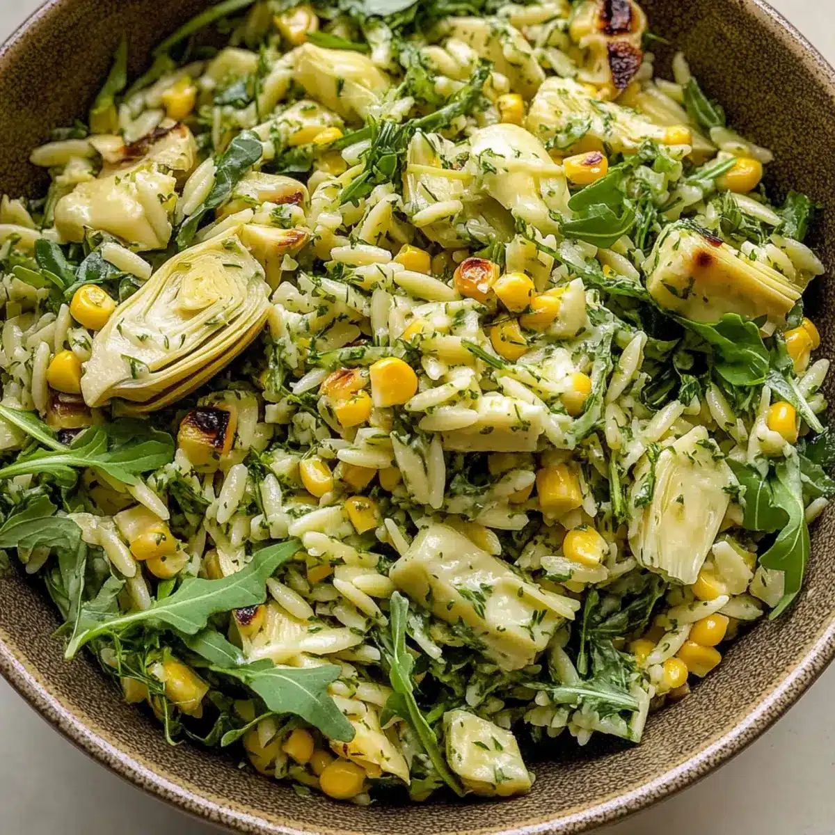 Grilled Corn Orzo Salad