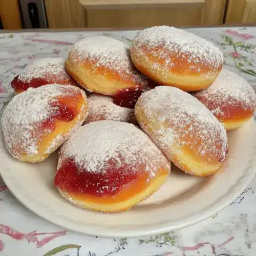 Vegan donuts baked in oven
