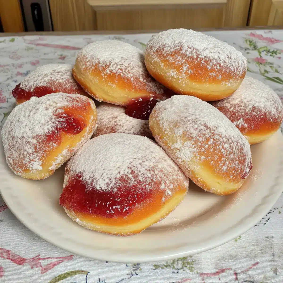 Vegan donuts baked in oven